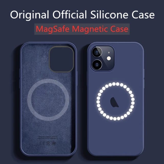 IPHONE 13 PRO MAX 13 MINI IPHONE 12 PRO MAX 12 MINI OFFICIAL SILICONE CASE WITH MAGSAFE