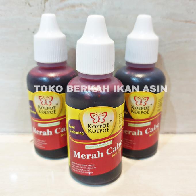 

Koepoe Koepoe Perwarna Makanan MERAH CABE 30ml / Food Color Kupu Kupu