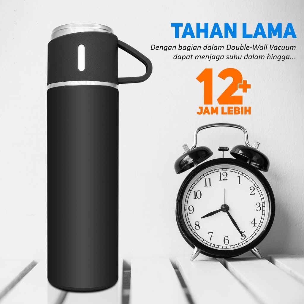 Termos Air Minum Botol 500ml Liter HMN09 Tumbler Air Panas Mini Thermos Kecil Kopi