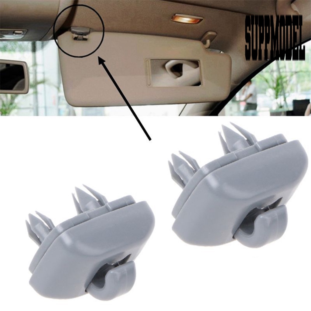 2pcs Klip Kait Visor Matahari Interior Mobil Untuk Audi A4 B6 B7 A4L Q5 A7 Q7 Q3 A5