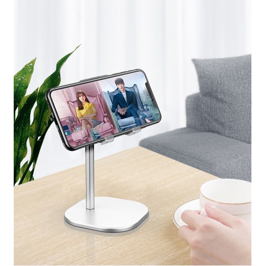 Stand Holder Handphone / Tablet Portable Bahan Aluminum