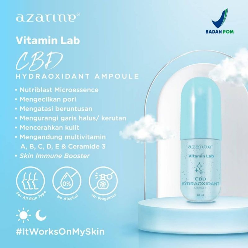 AZARINE Vitamin Lab CBD Hydraoxidant Ampoule | Bubble On Me Deep Mask | Skinfit Essence Toner