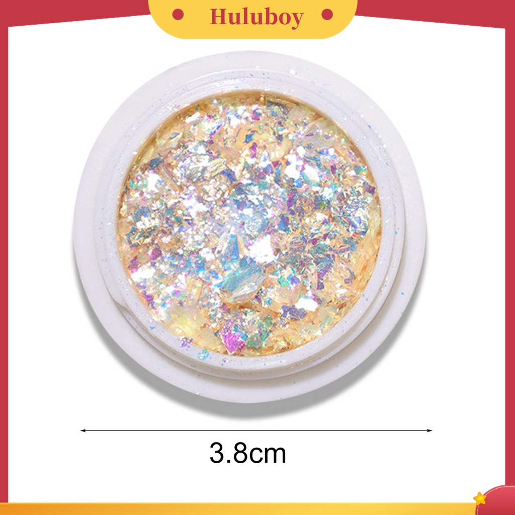 Huluboy Huluboy♡ Payet Glitter Portable Warna-Warni Untuk Nail Art