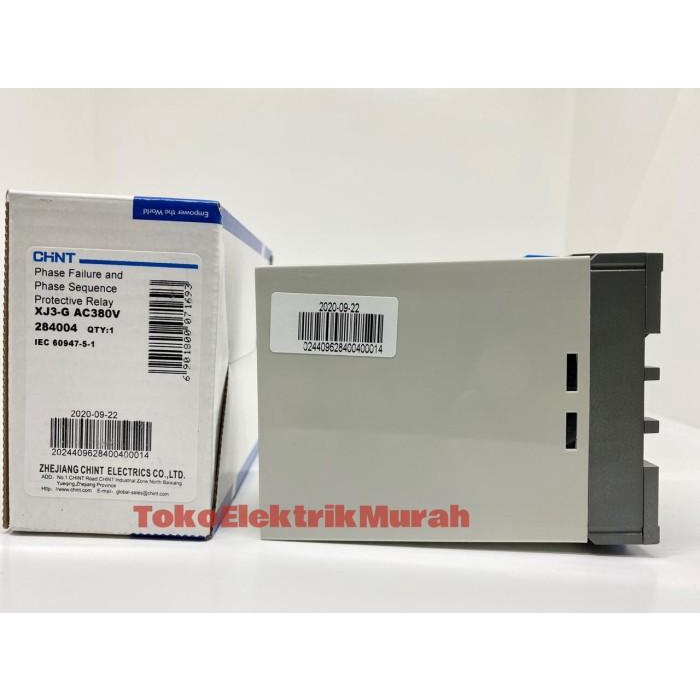 XJ3-G PHASE FAILURE RELAY & PHASE SEQUENCE PROTECTIVE RELAY CHINT XJ3G