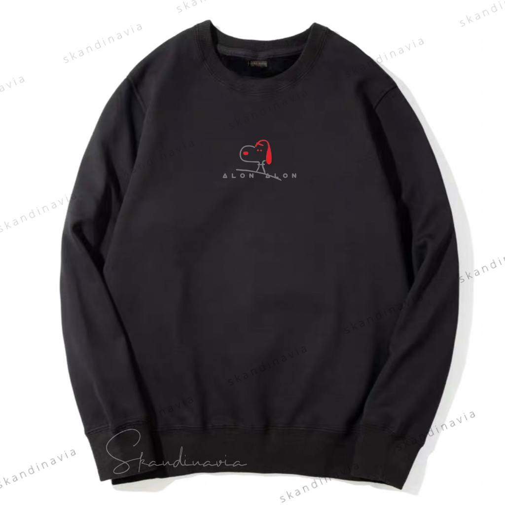 Poseidon Crewneck Sweater Black &amp; Grey