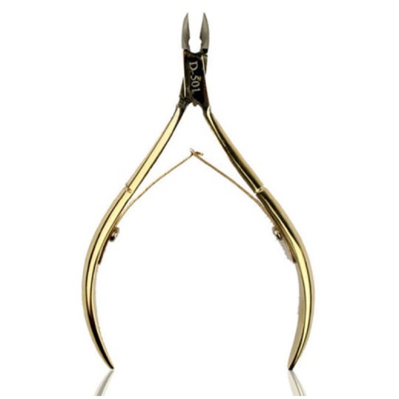 Gunting Kutikula Solingen D-501 Gold/Silver Nail Cuticle Clipper