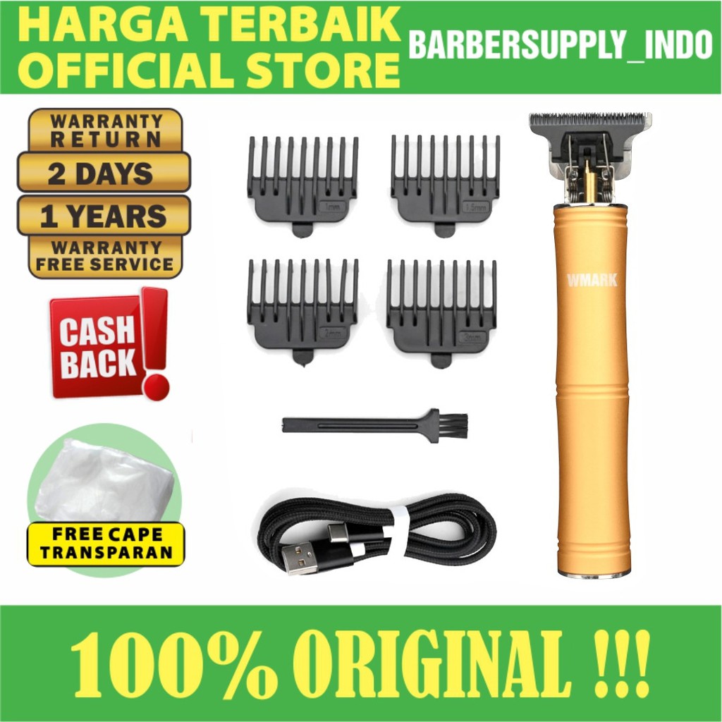 WMARK NG 306 TRIMMER DETAILER CERAMIC BLADE ORI / ALAT CUKUR KUMIS