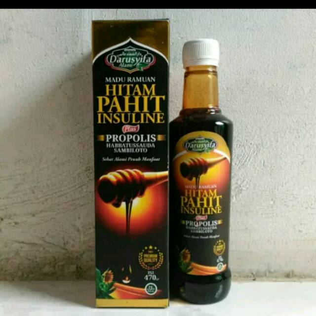 

MADU HITAM PAHIT INSULINE PLUS PROPOLIS ORIGINAL
