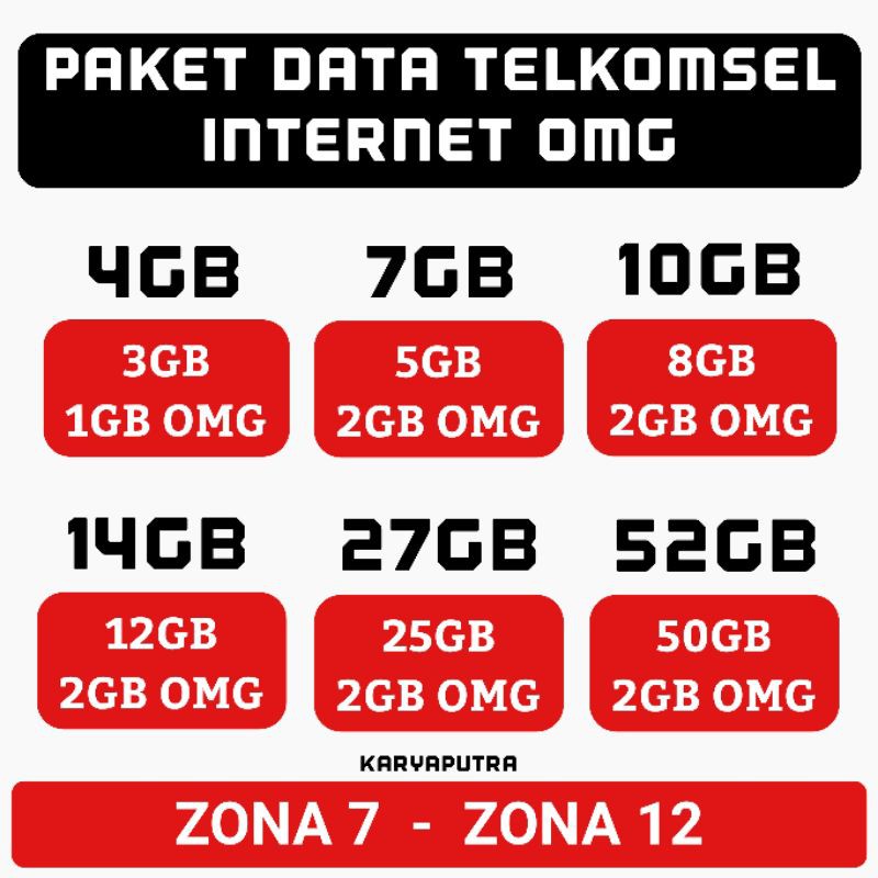 Paket Data Telkomsel Flash Omg 1gb 3gb 5gb 8gb 10gb 17gb 25gb 50gb Simpati As Loop Zona 7 12 Shopee Indonesia