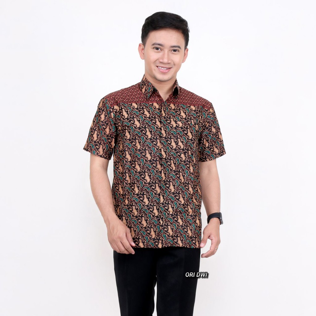 Batik couple untel uyek ready seragam sampai xxl-Cowo no1 motif mete