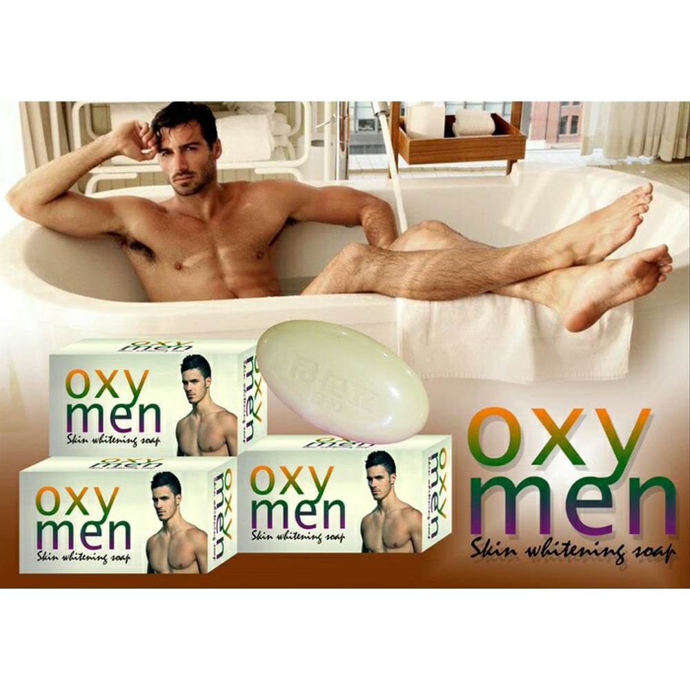 Sabun Pemutih Kulit Pria OXY MEN ORIGINAL - Pemutih kulit pria permanen Sabun Pria Korea Sabun