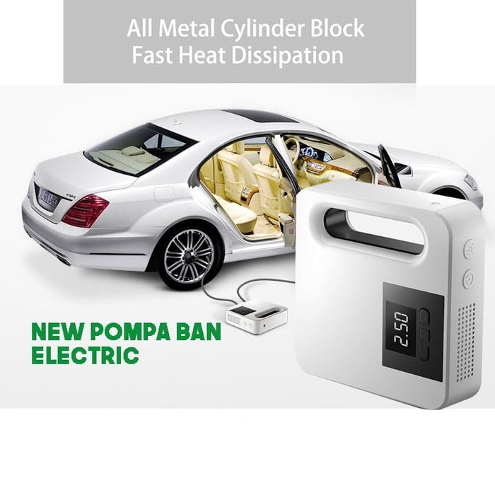 EAFC Inflator Pompa Angin Ban Mobil Elektrik LCD Display