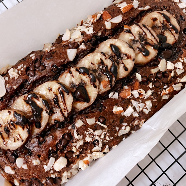 

Triple Choco Almond Banana Bread