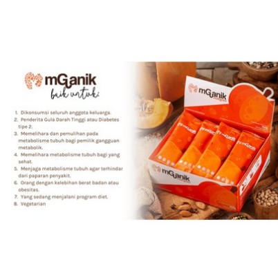 

M GANIK MULTIGRAIN SUPERFOOD DIABETES KOLESTEROL MGANIK 1 SACHET