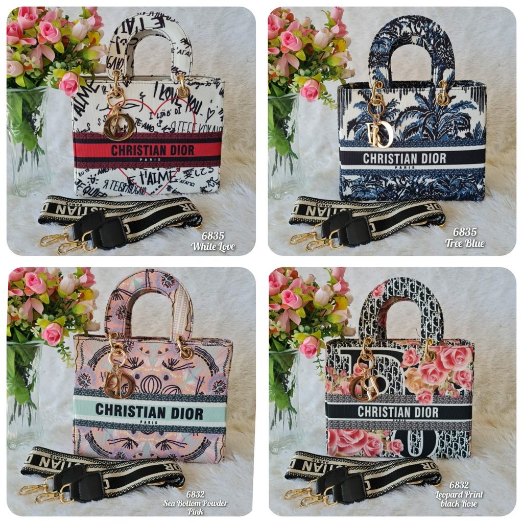 TAS SELEMPANG WANITA IMPORT CANVAS.  Kode: 6835/6833/6832