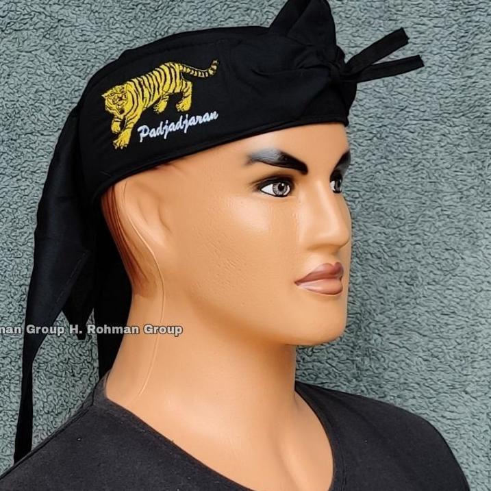 ❤  7.7  IKET BENDO Blangkon MACAN BORDIR Polos Bendo Udeng Sunda Bordir Kujang Topi Tradisional Iket