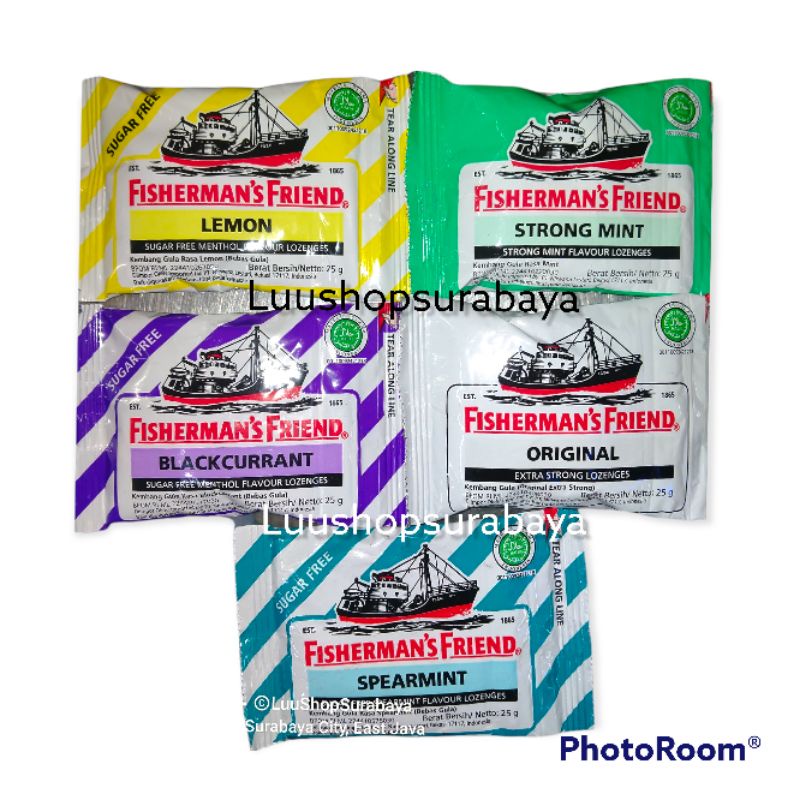 

FISHERMAN'S FRIEND Permen Extra Strong Original 25gr Permen Kapal Bebas Gula
