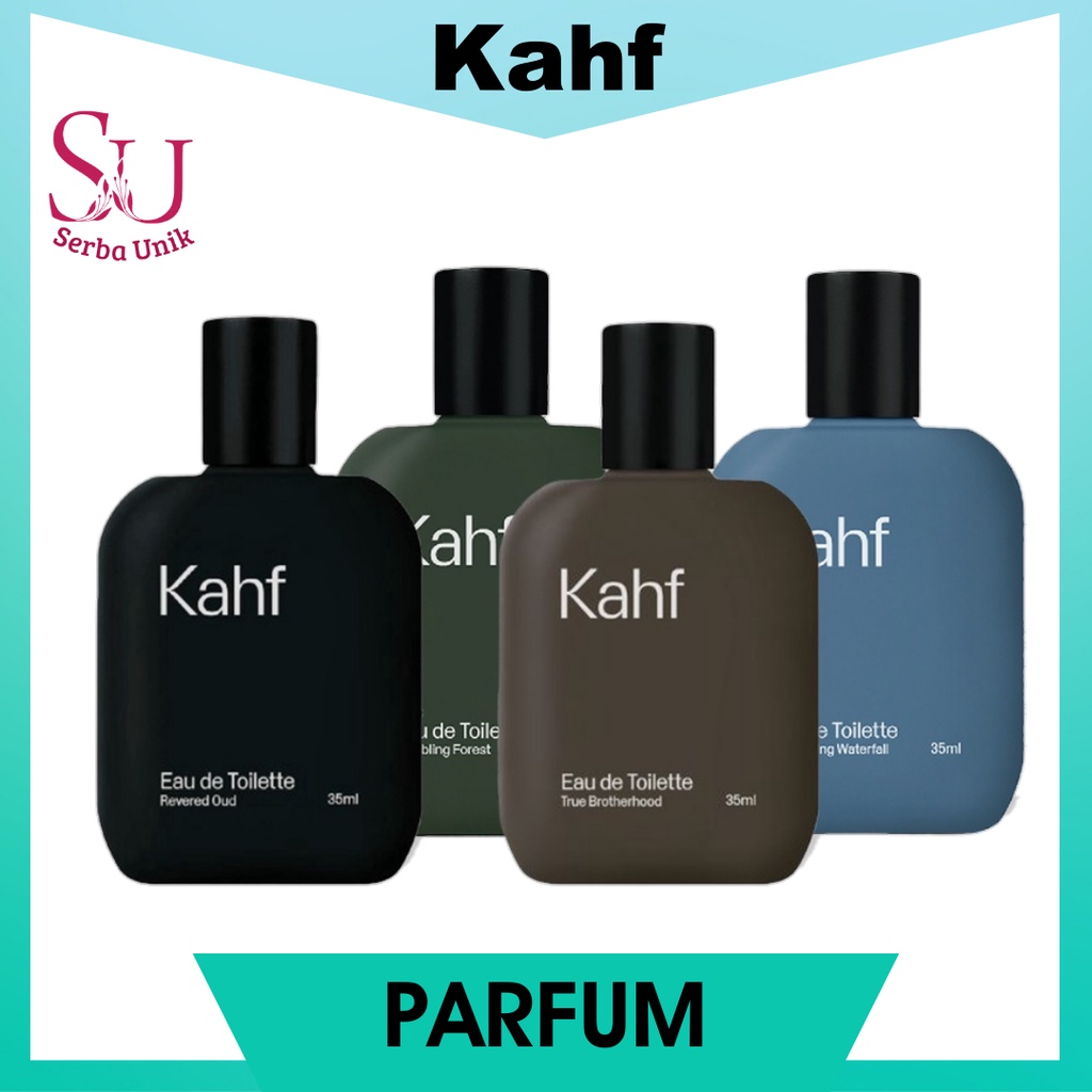 Kahf Men Eau de Toilette Parfume 35ml | Parfum Pria | Humbling Forest | Invigorating Waterfall | Revered Oud |True Brotherhood