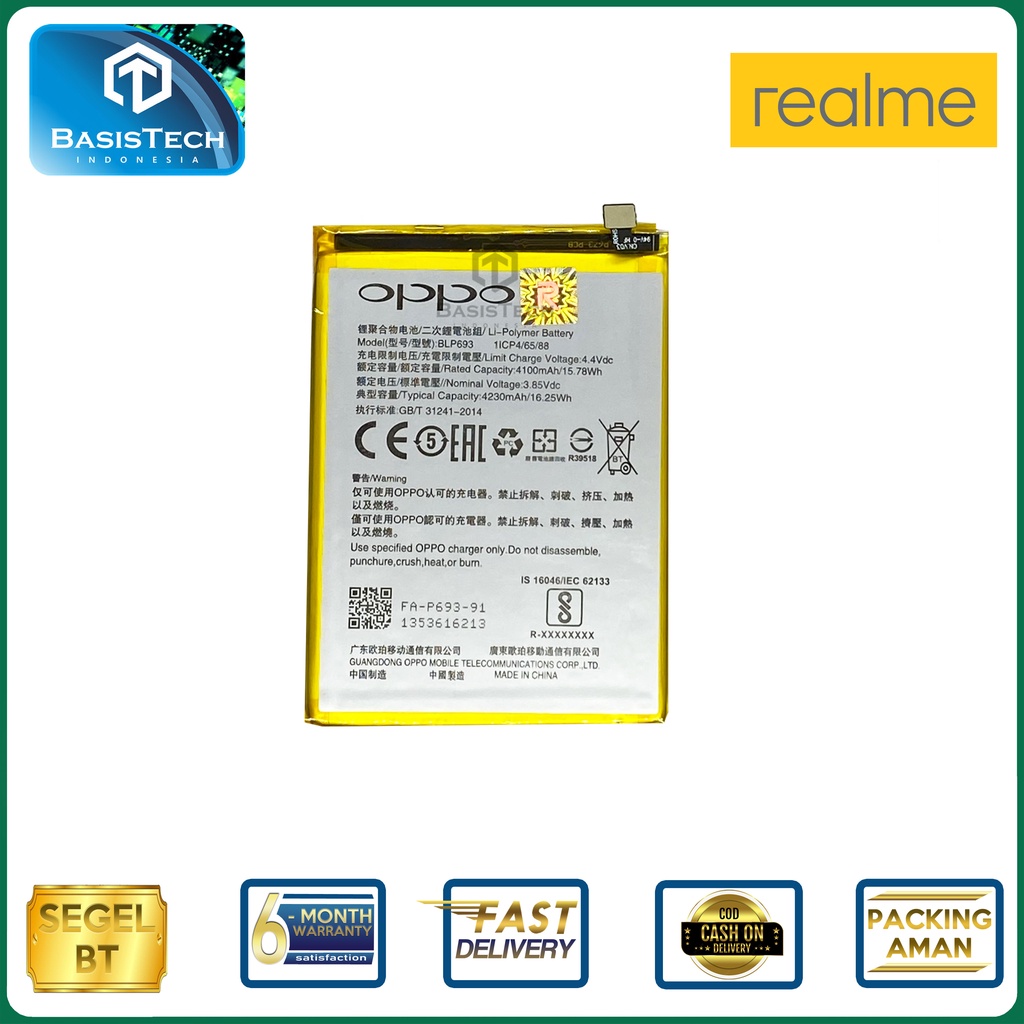 BATERAI REALME 3 - OPPO REALME 3 - BLP693 - ORI99