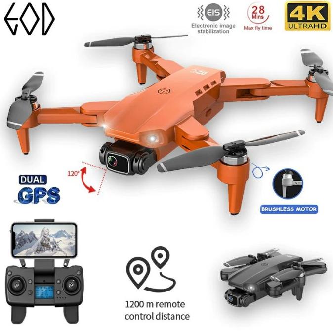 L900 PRO GPS Drone 4K Dual HD Camera RC Distance 1200M with Backpack