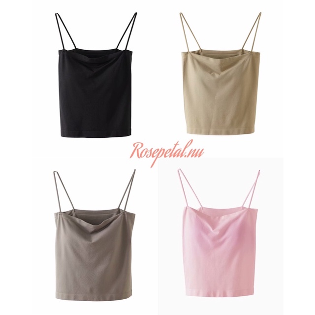 tank top square cup bra tali spaghetti / basic tanktop + cup bra / basic tanktop square