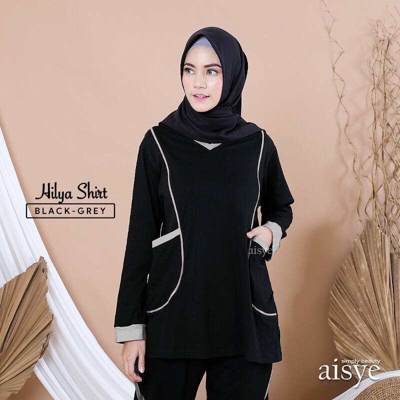 Baju Senam Atasan Baju Olahraga Sporty Muslimah HILYA SHIRT AISYE