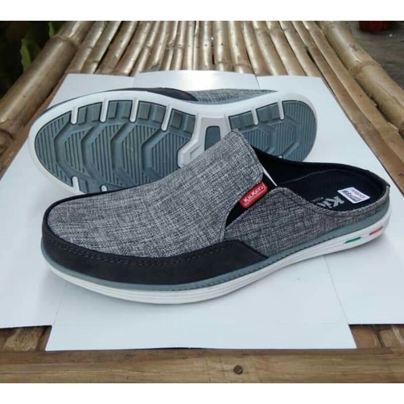 Sandal slide kain levis combinasi selop kain levis combinasi nyaman dipakai