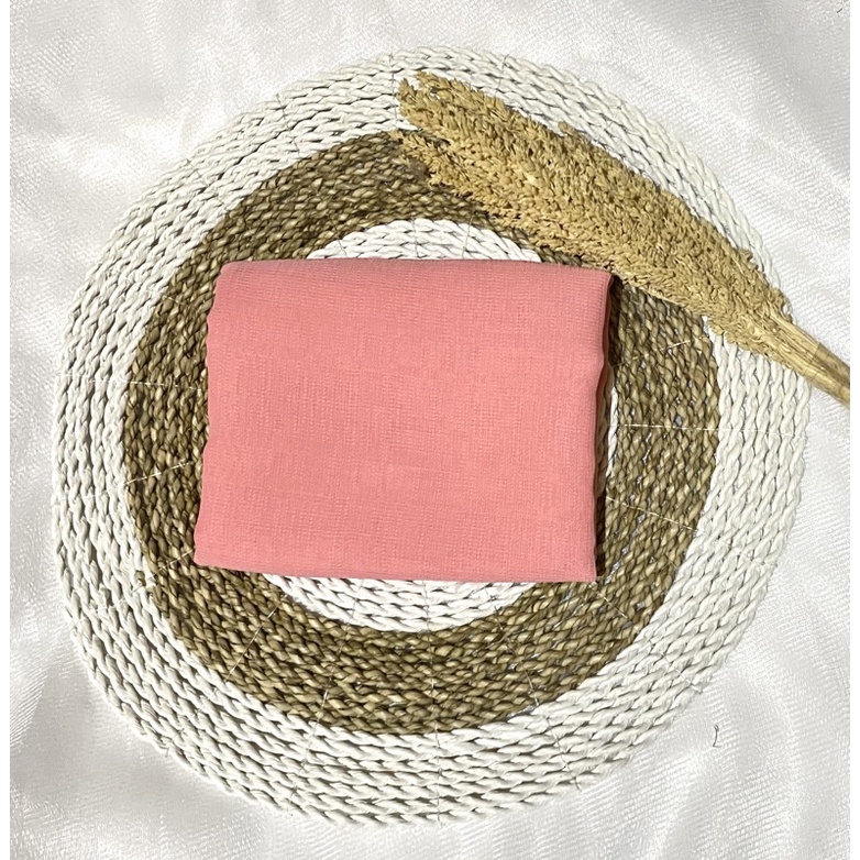 Jilbab segi empat Cornskin Premium Jahit Tepi/ Jilbab Serat Jagung / CORNSKIN-Peach (neci)