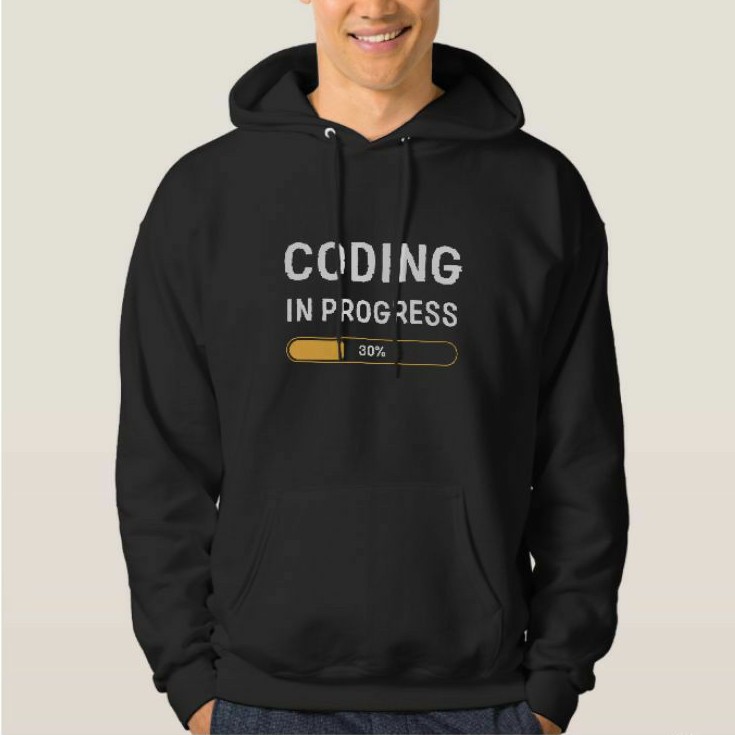 Jaket Hoodie WANITA PRIA PROGRAMMER CODING IN PROGRESS