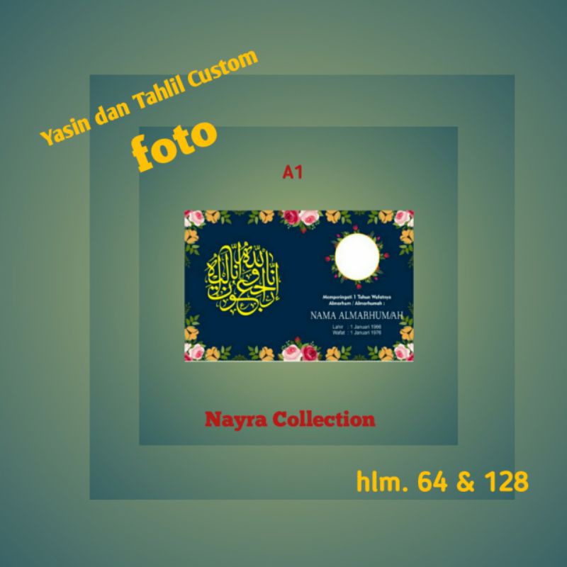 Yasin dan Tahlil Custom Foto