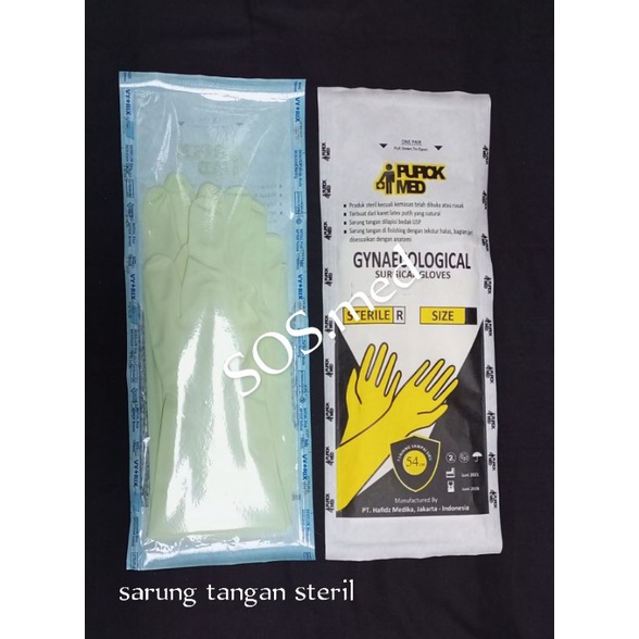 SARUNG TANGAN OBGYN STERIL PANJANG 54 CM