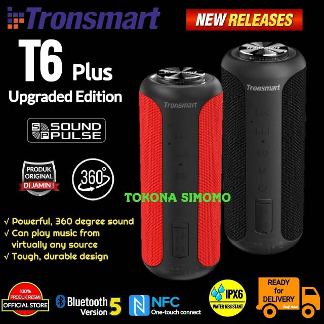 TRONSMART T6 Plus Upgraded / T6+ Upgrade Edition Bluetooth Speaker