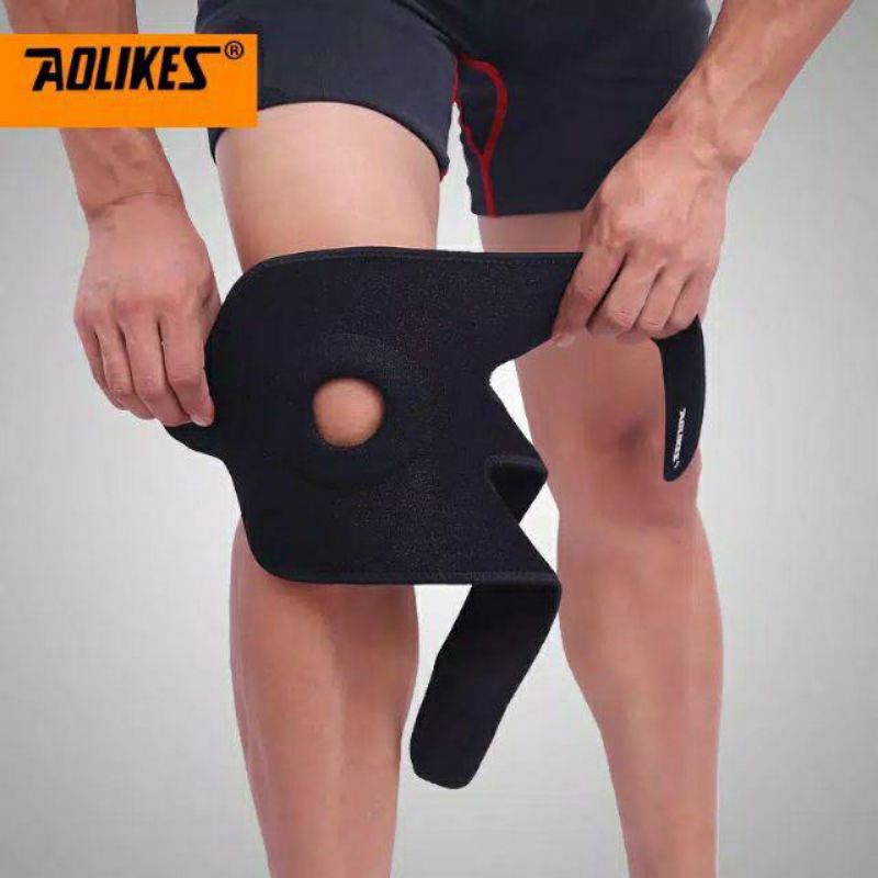 Original Aolikes Pelindung Lutut/ Deker lutut/ Original Kneepad 3 Strap Adjustable
