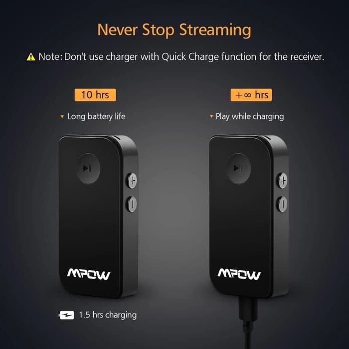 Mpow  Bluetooth v4 1 Receiver Streambot Hands free   Wireless Car Kit