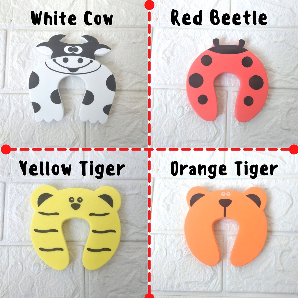 1 pcs DOOR PROTECTOR &amp; STOPPER - Pengganjal &amp; Penahan Pintu Karet Busa chn ganjal ganjel pintu bayi