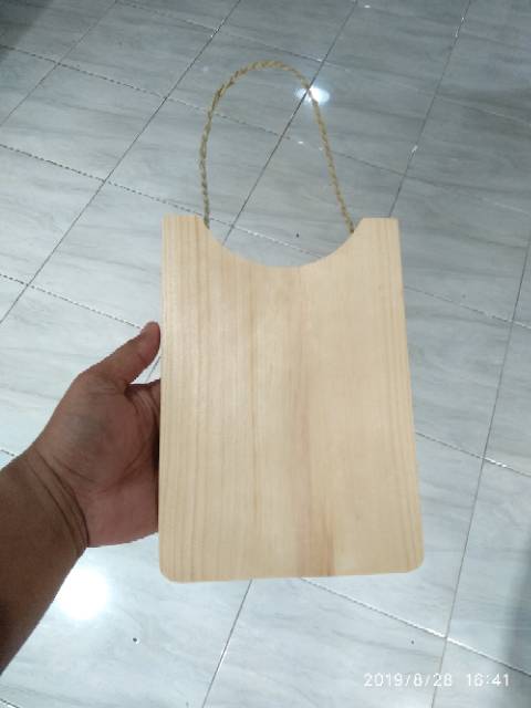 Talenan Kayu Tali Aneka Model / Talenan Lukis / Wooden Cutting Board