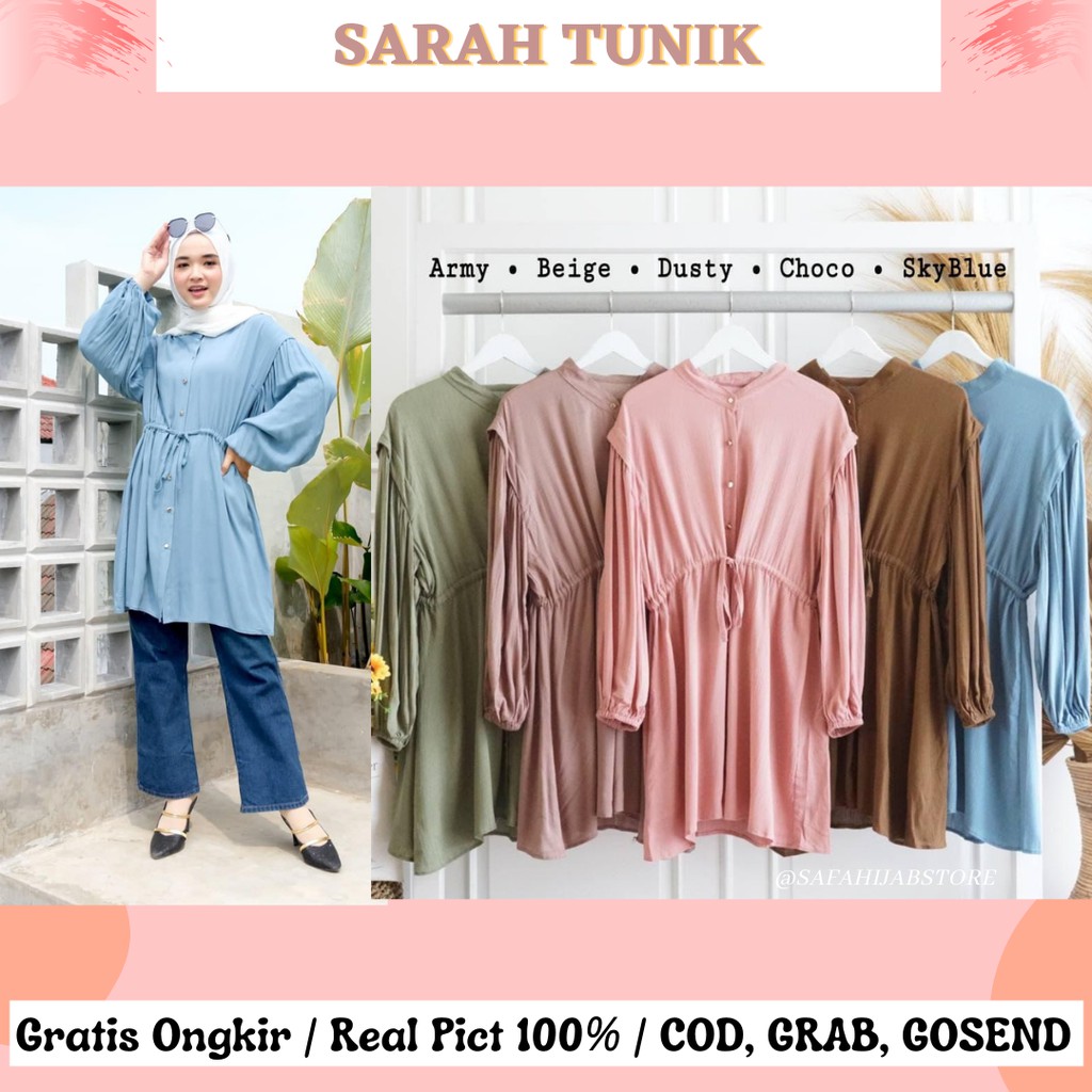 SARAH TUNIK / BAJU ATASAN / BLOUSE