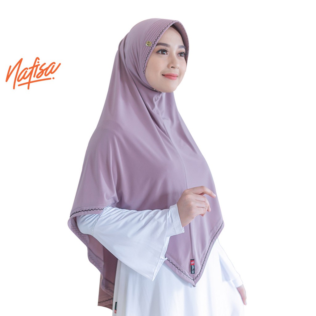 TERBARU !!! Kerudung Instan Nafisa Belvana | Hijab Instan Jumbo Hijab Instan Muslimah Jilbab Bergo Pesta Simpel-5