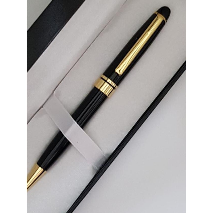 

Siap Kirimr>>!634RO Pulpen Promosi / Pulpen Elegant Model Montblanc 164 BP LQ Black GT