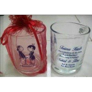souvenir pernikahan | souvenir gelas | gelas sloki