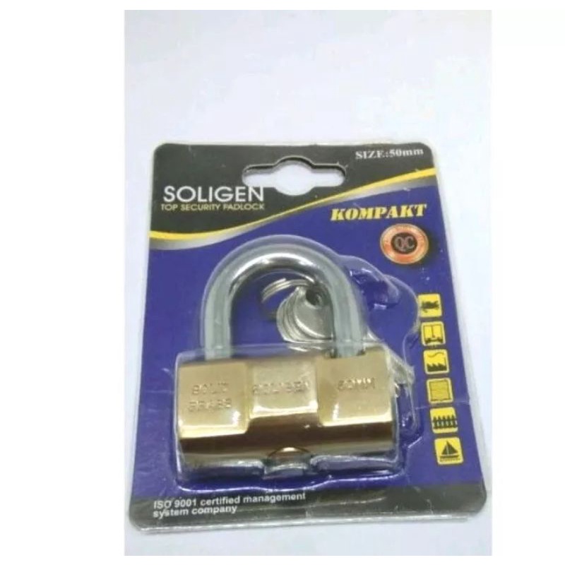 gembok viro 50mm soligen/gembok pagar rumah motor