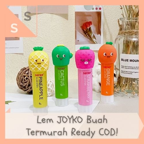 

[simplyshop] ORIGINAL Lem Stik Batang JOYKO Glue Stick Motif Buah Perekat Kertas 9 gram All Purpose Adhesive Non Toxic Alat Tulis Kantor Prakarya Scrapbook Lucu