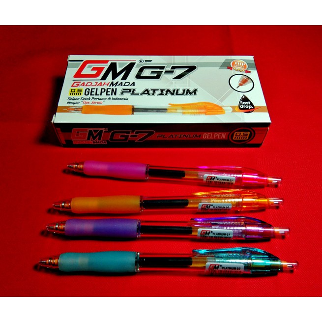 

GM G7 Gelpen Platinum Hitam / Biru / Merah ( 1 Pack - 12 Pcs ) ( IRRA STORE )