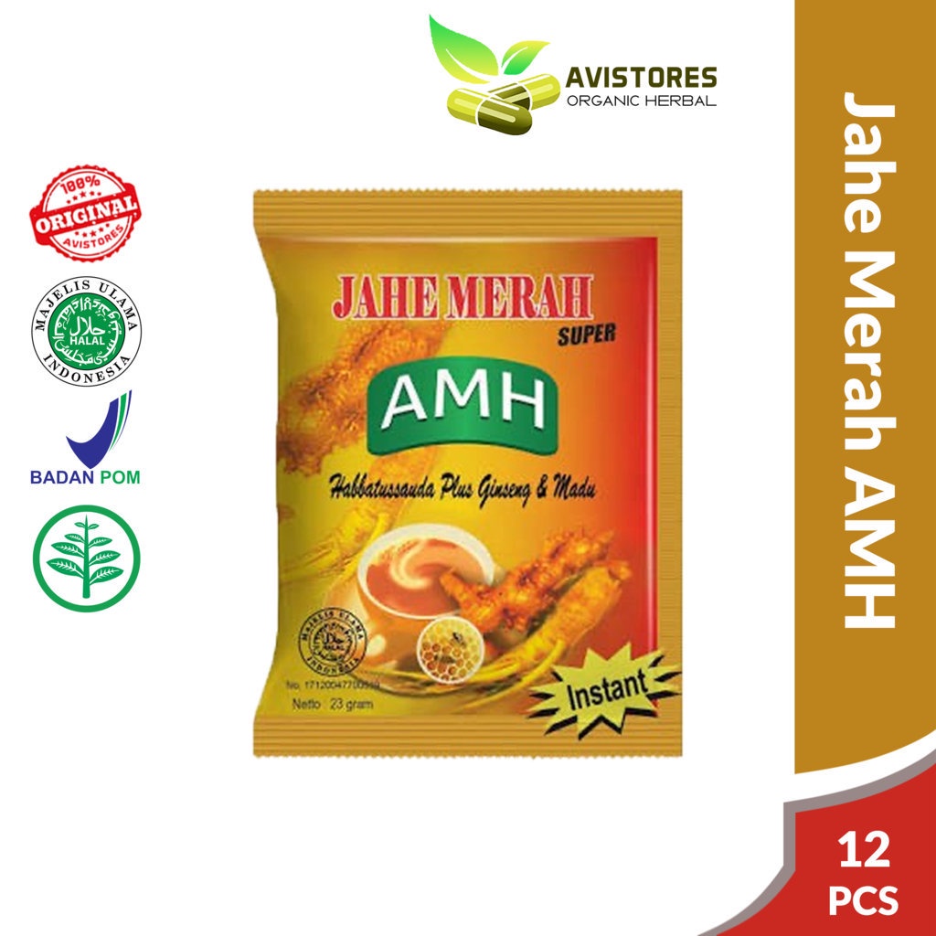 

Jahe Merah SUPER AMH Obat Herbal Tradisional Menghangatkan Tubuh Isi 12 Sachet