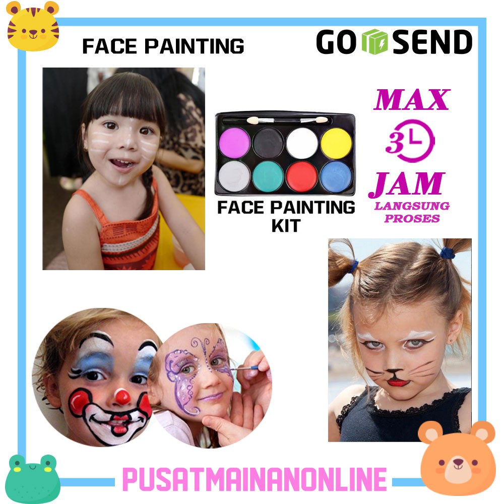 

TERLARIS ! READY Cat face / body painting / lukis wajah / cat lukis wajah