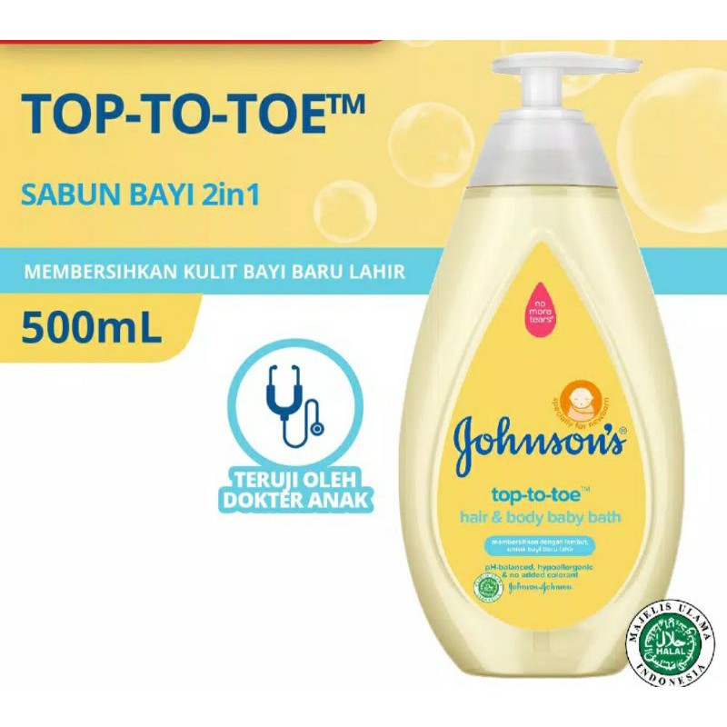 JOHNSON TOP TO TOE PUMP 500ML
