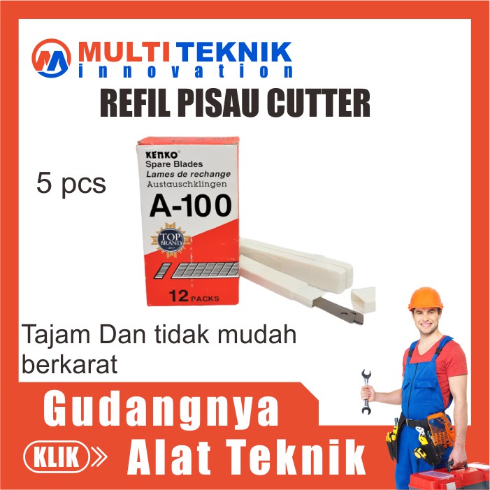 

Refil Isi Ulang Pisau Cutter Kater A-100 L-150 Kenko MT553