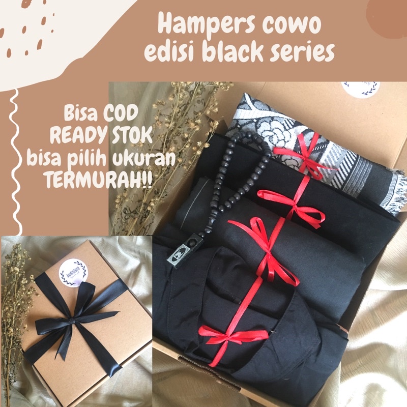 

HAMPERS BLACK SERIES / KADO COWOK / KADO ANNIVERSARY / SOUVENIR GIFT BOX HADIAH COWOK BLACK EDITION