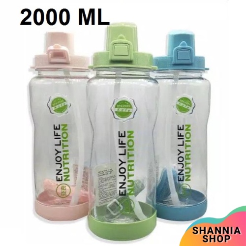 H9228 Botol Minum Jumbo Nutrition Life 2000ml - Botol Air Minum Olahraga