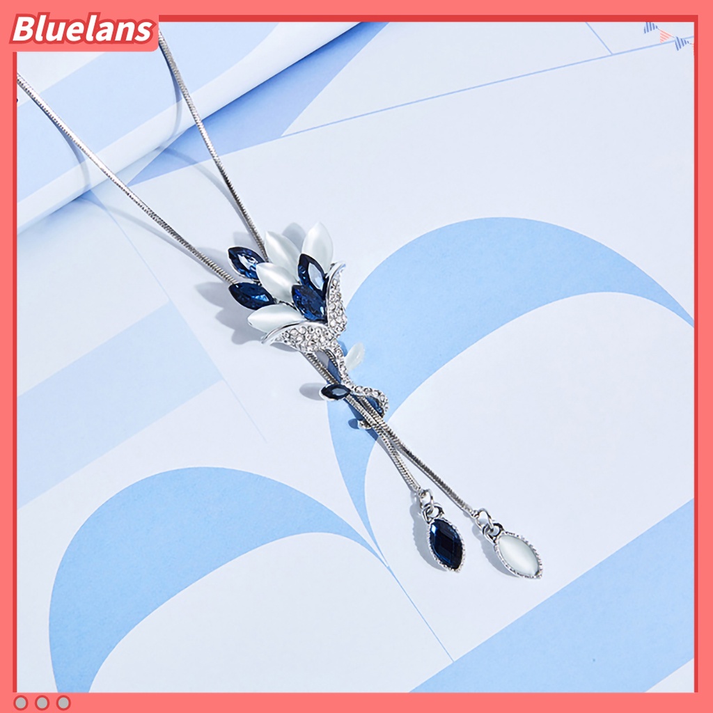 Bluelans Kalung Rantai Rumbai Bahan Alloy Untuk Wanita